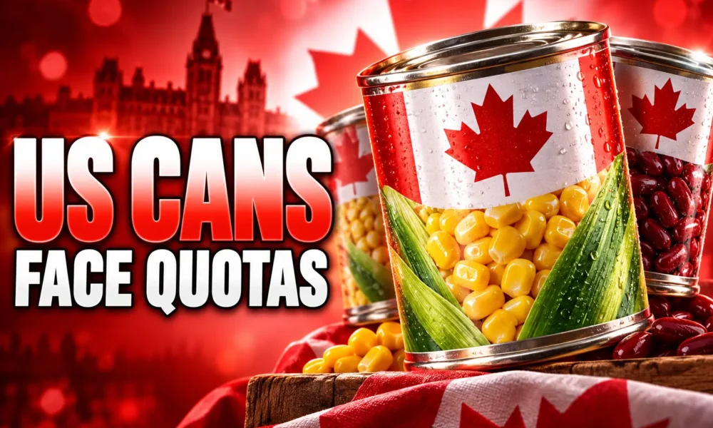 Canada canned vegetable tariff rate quotas United States